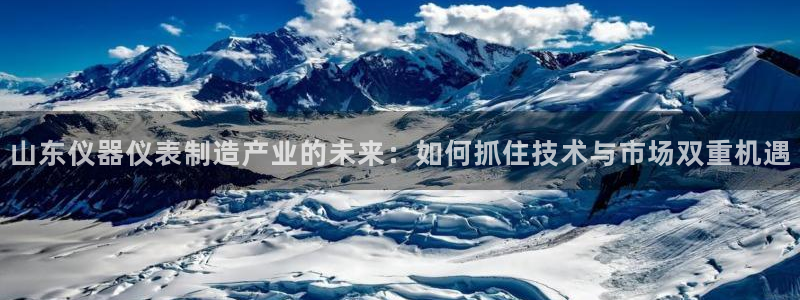 cq9电子平台游戏：山东仪器仪表制造产业的未来：如何抓住技术