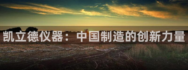 cq9传奇电子舞曲：凯立德仪器：中国制造的创新力量