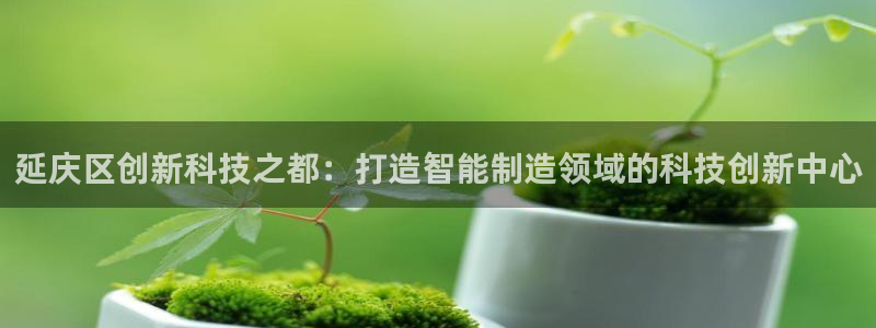 cq9传奇电子中奖：延庆区创新科技之都：打造智能制造领域的科