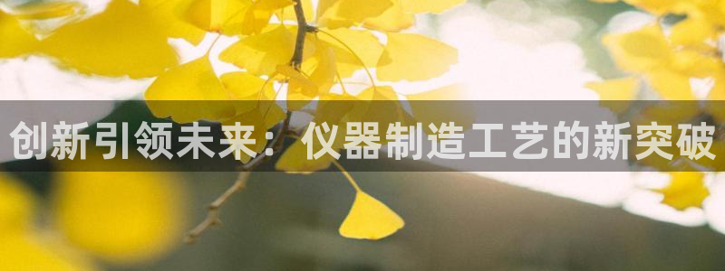 电子神龙秘宝cq9：创新引领未来：仪器制造工艺的新突破