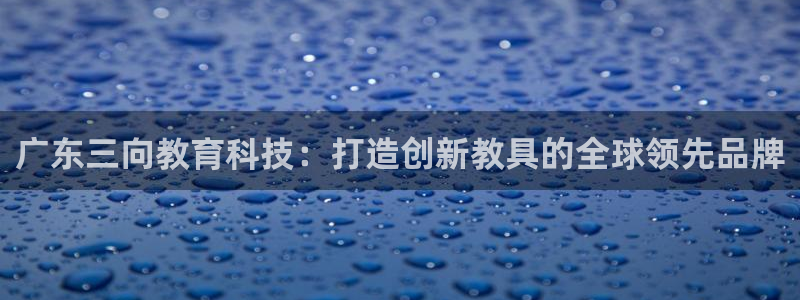 黑客解读cq9电子平台：广东三向教育科技：打造创新教具的全球