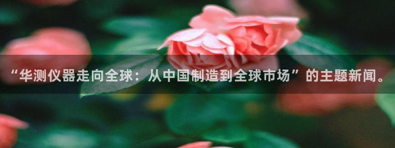 cq9传奇电子新闻：“华测仪器走向全球：从中国制造到全球市场