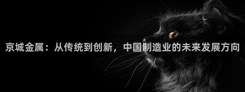 cq9电子游戏系统：京城金属：从传统到创新，中国制造业的未来