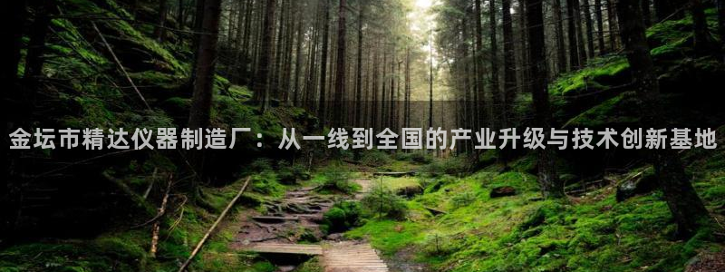 cq9传奇电子赢钱：金坛市精达仪器制造厂：从一线到全国的产业