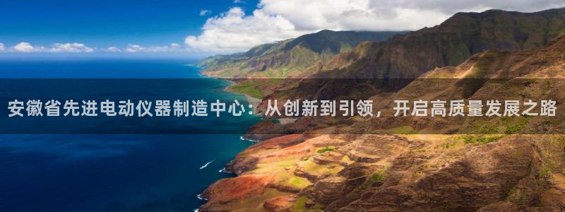 火凤凰cq9电子舞：安徽省先进电动仪器制造中心：从创新到引领